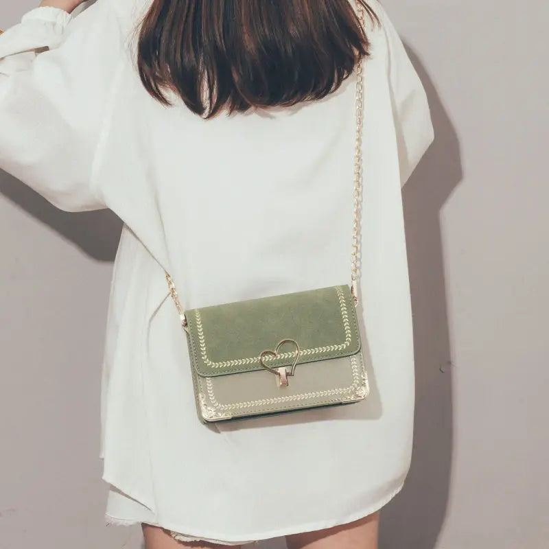 Retro Small Square Bag Chain Messenger Bag