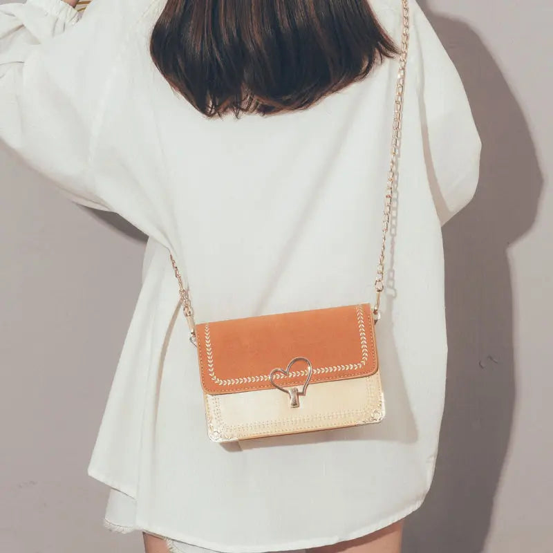 Retro Small Square Bag Chain Messenger Bag