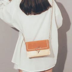 Retro Small Square Bag Chain Messenger Bag