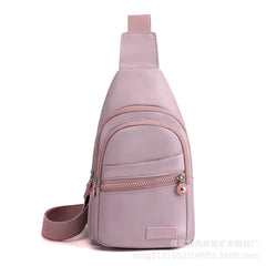 Women's Nylon Chest Bag Monocline Shoulder Backpack
