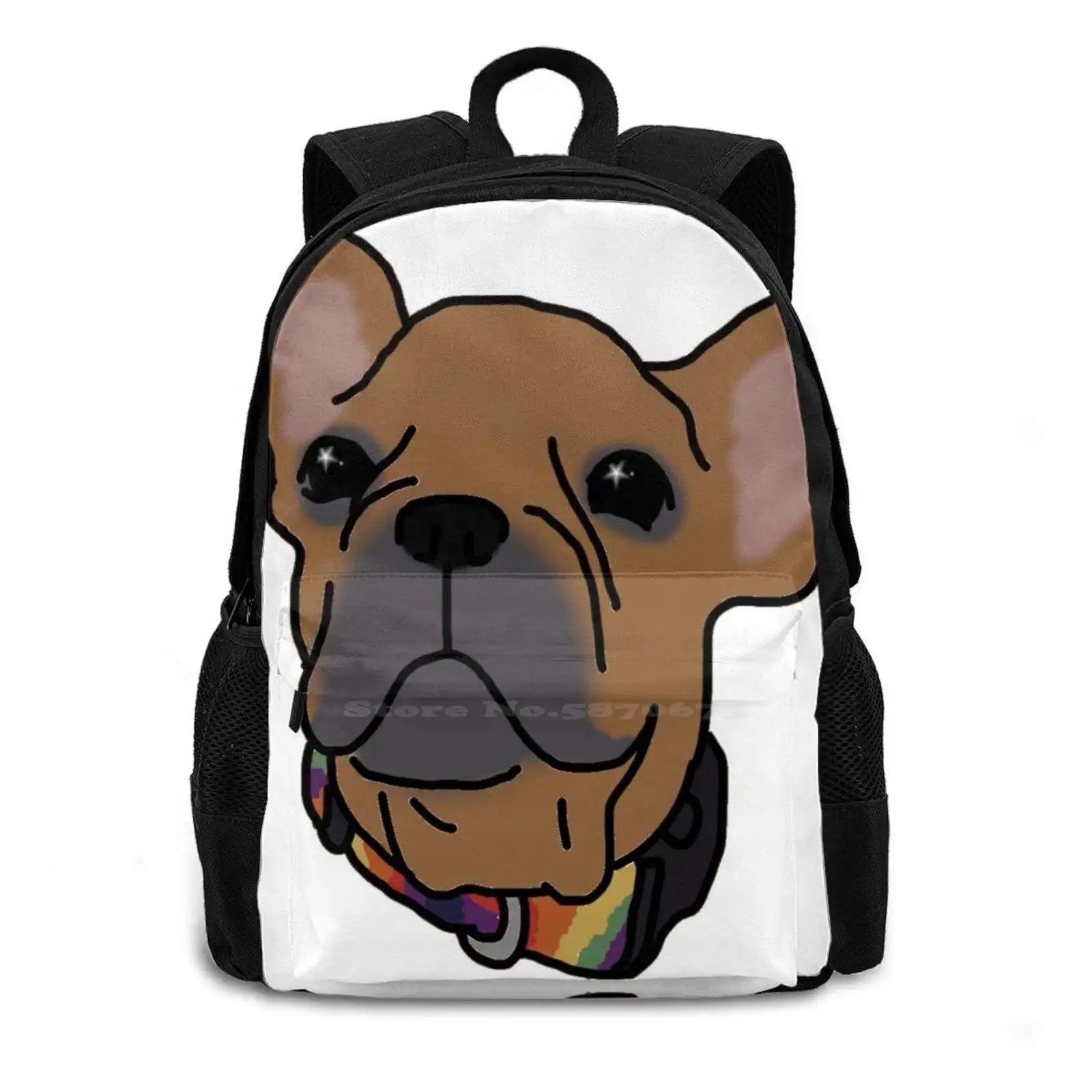 Bagel The Frenchie Backpack Bag for Travel