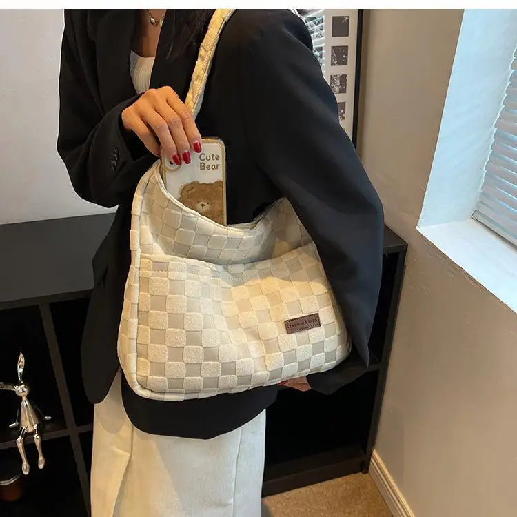 Women's Shoulder Bucket Bag Portable Underarm Bag