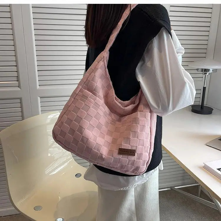 Women's Shoulder Bucket Bag Portable Underarm Bag