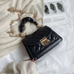 Shoulder Bag Women Bag PU Leather Soft Leather Small Square Bag
