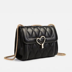 PU Leather Single Shoulder Handbag Rhombus Chain Messenger Bag