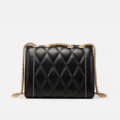 PU Leather Single Shoulder Handbag Rhombus Chain Messenger Bag