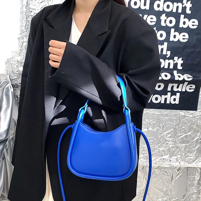 Stylish PU Leather Underarm Tote Bag