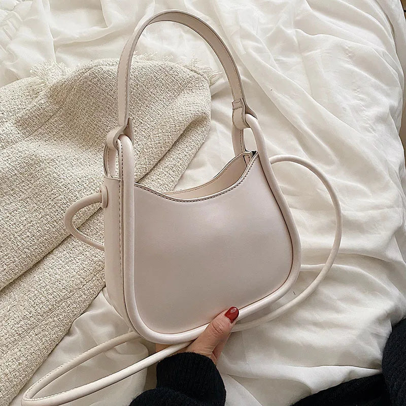 Stylish PU Leather Underarm Tote Bag