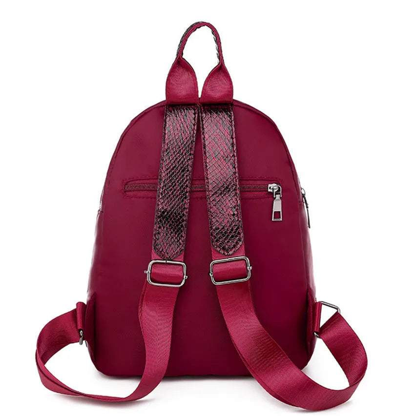 Nylon Backpack School Bags Student Girls