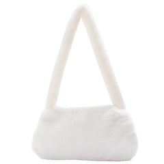 Furry Shoulder Bag Portable Underarm Messenger Handbag