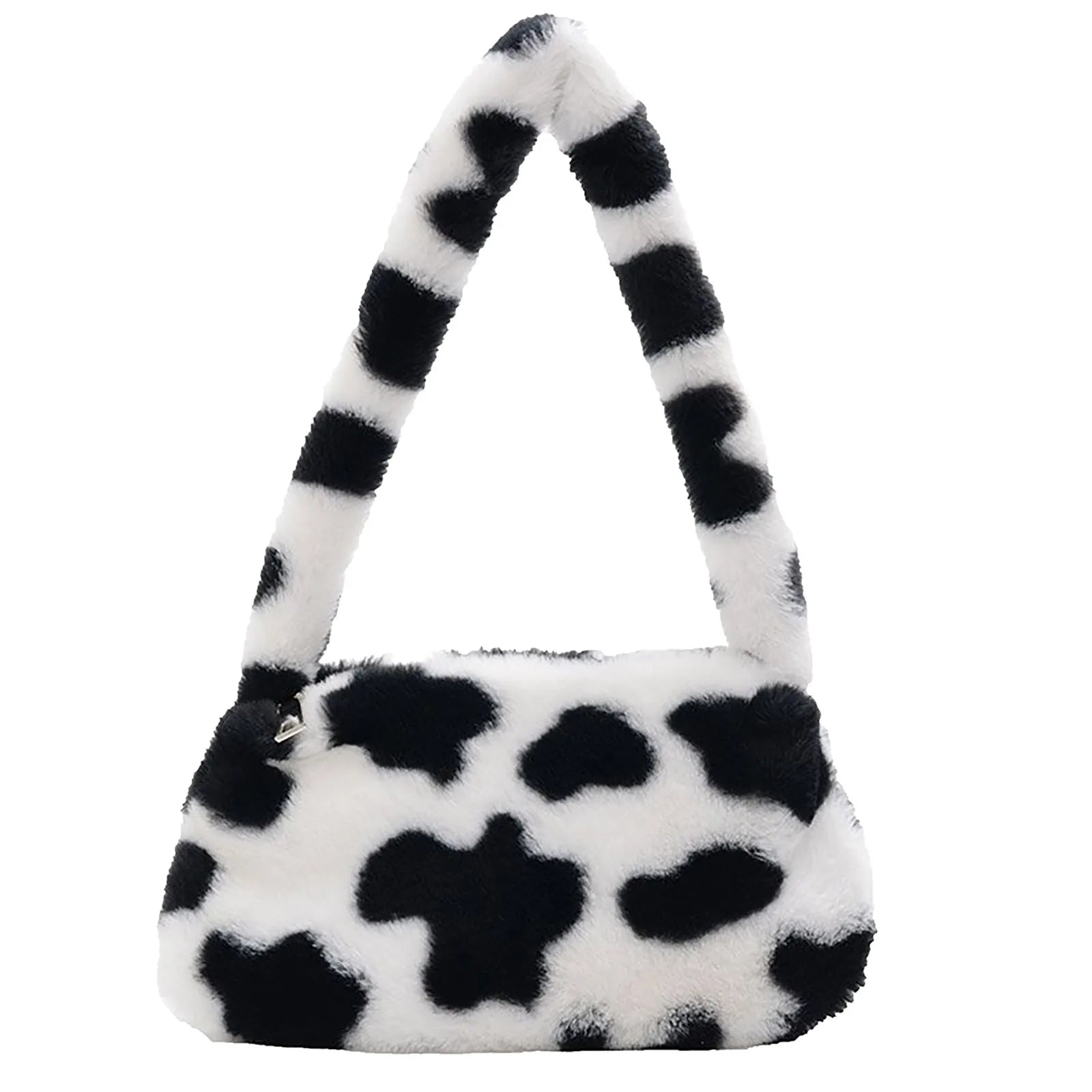 Furry Shoulder Bag Portable Underarm Messenger Handbag