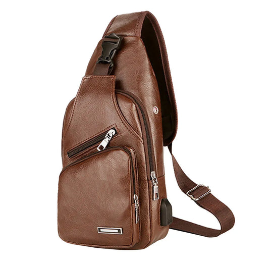 Canvas Chest Bag Anti Theft Crossbody Bags