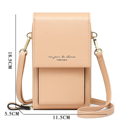 Women's PU Leather Touch Flap Crossbody Bag