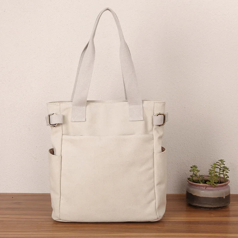 Canvas Shoulder Bag Large Capacity Retro Wild Women Bag