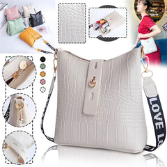 Crocodile PU Leather Crossbody Shoulder Bag for Women
