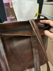 Women's Large Capacity Shoulder Bag Tote Handbag Solid Color
