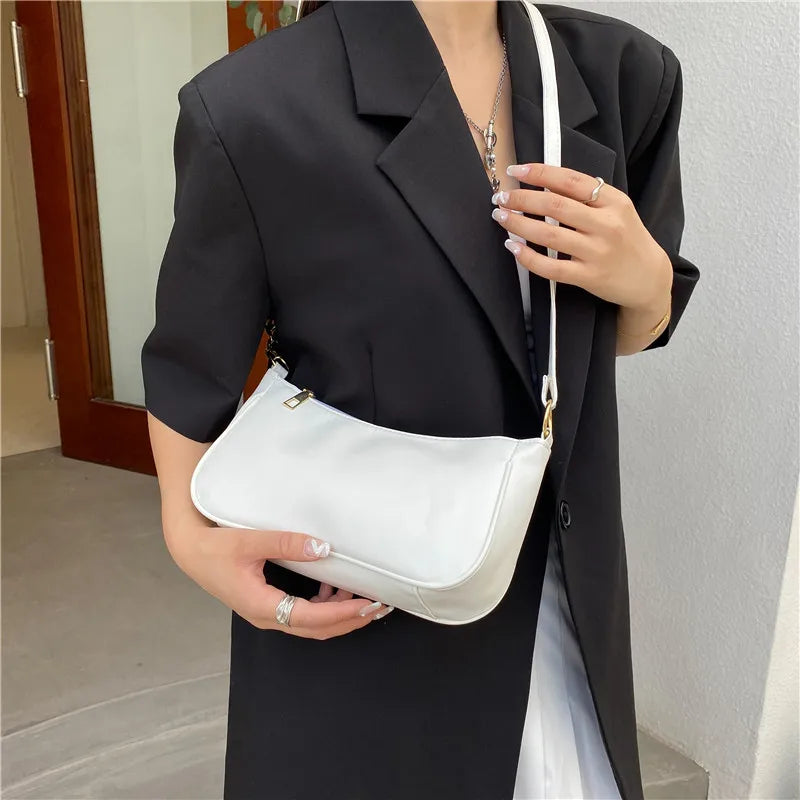 PU Leather Shoulder Bag Women's Handbag Crossbody Zipper Bag