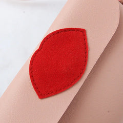Red Lips Mini Shoulder Bag PU Leather Handbag