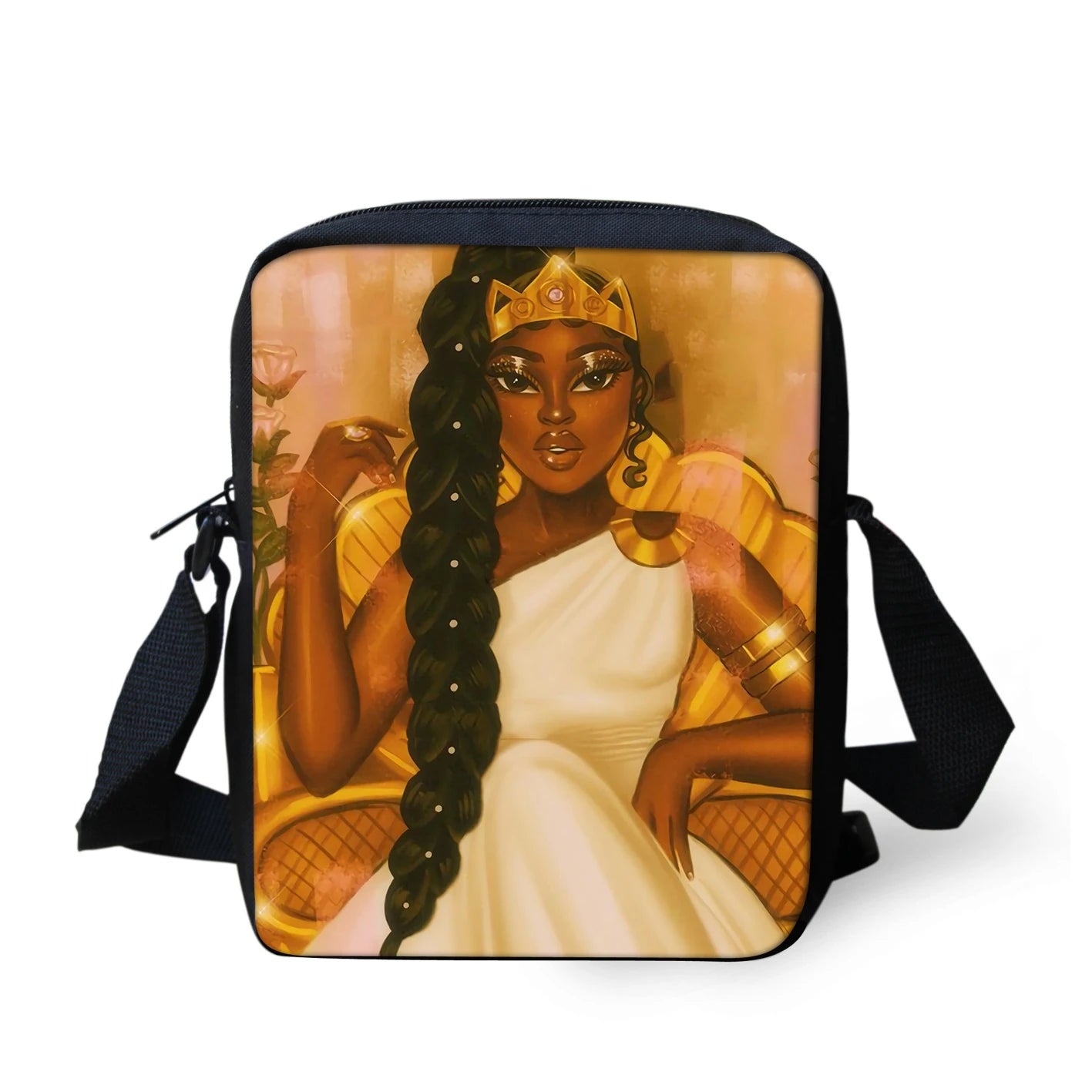 African American Srt Pattern Sling Bag Shoulder Bags Purses Handbags