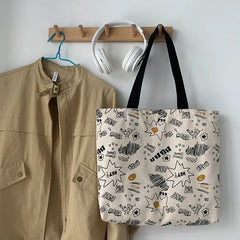 Canvas Shoulder Bag Large Capacity Tote Female Handbag