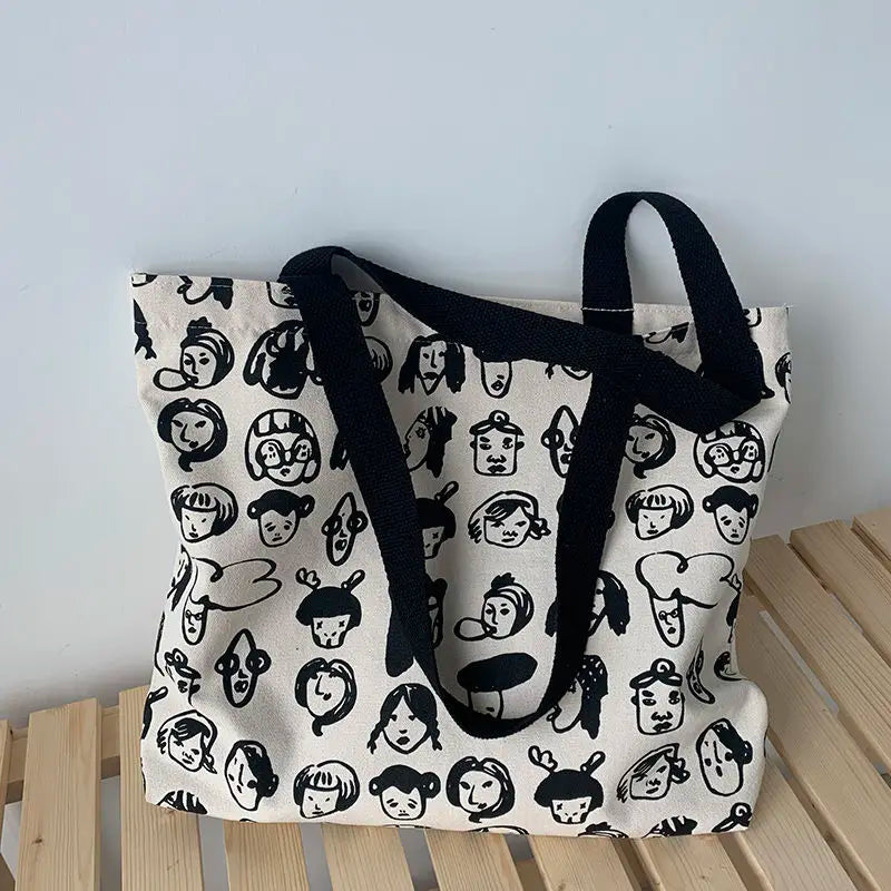 Canvas Shoulder Bag Large Capacity Tote Female Handbag