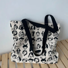 Canvas Shoulder Bag Large Capacity Tote Female Handbag