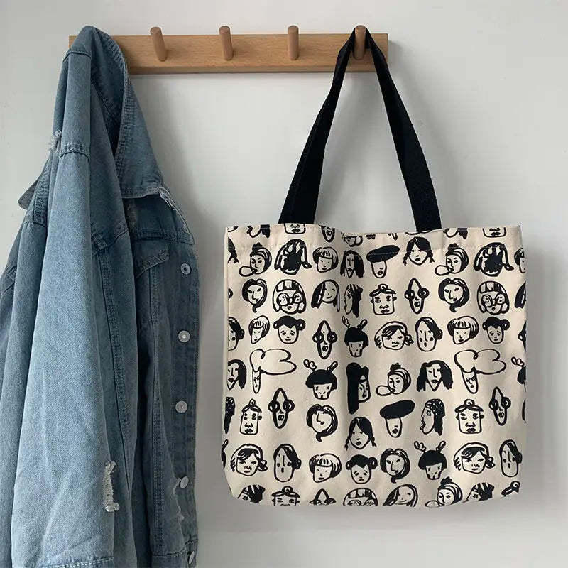 Canvas Shoulder Bag Large Capacity Tote Female Handbag