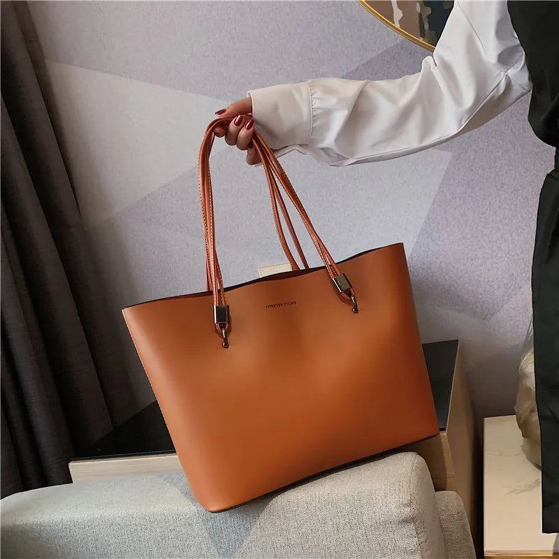 Women's PU Handbags Shoulder Top-handle Bag Casual Tote Classic Handbag
