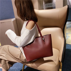 Women's PU Handbags Shoulder Top-handle Bag Casual Tote Classic Handbag