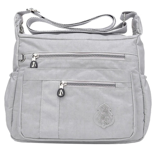 Women Nylon Shoulder Bag Waterproof Shopping Handbag Travel Bag