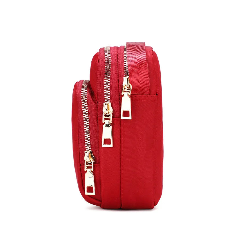 Women's Zipper Crossbody Bag with Shoulder Strap