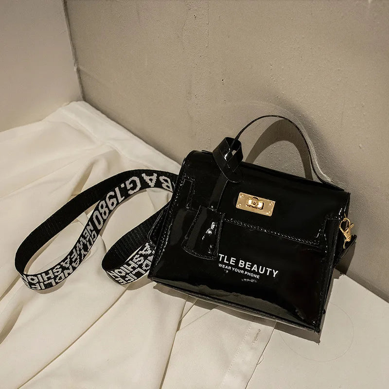 Small Square Messenger Bag Y2k Shoulder Handbag