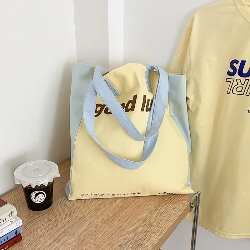 Oxford Shoulder Bag Reusable Shopping Bags Large Tote Handbag