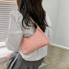 Crocodile Pattern Shoulder Bag PU Leather Women's Handbags