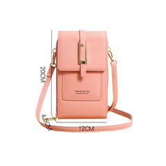 Women's Touch Screen Cell Phone Purse Leather Shoulder Bag