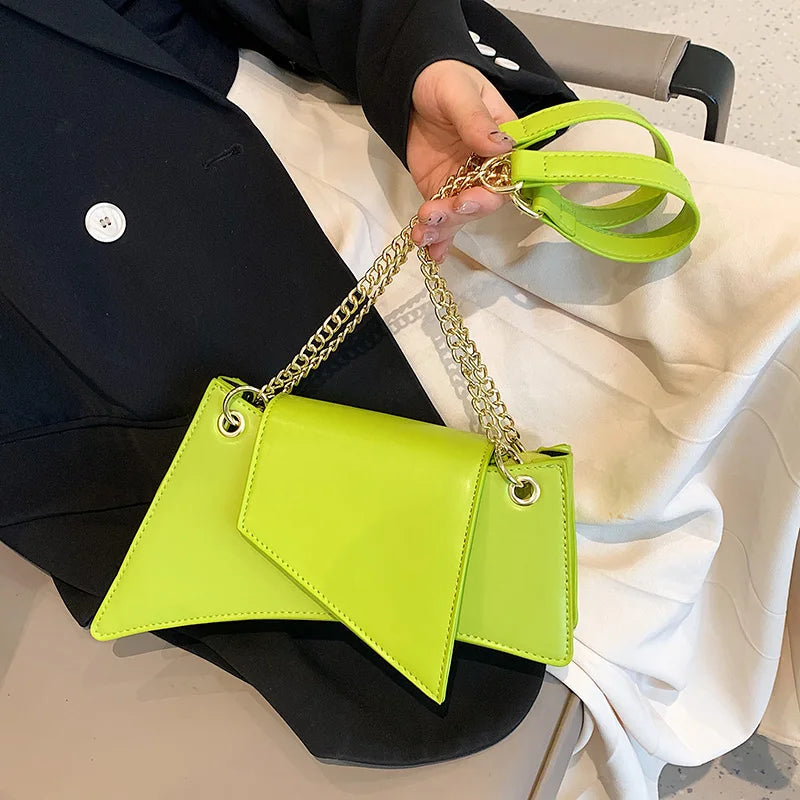 Women's Spring Summer Irregularity Handbags Chain Shoulder Bag