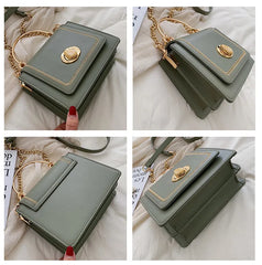 Women's PU Leather Handbags Crossbody Bag Shoulder Bag Solid Bolsos De Noche