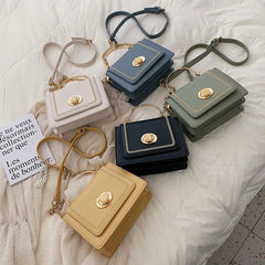 Women's PU Leather Handbags Crossbody Bag Shoulder Bag Solid Bolsos De Noche