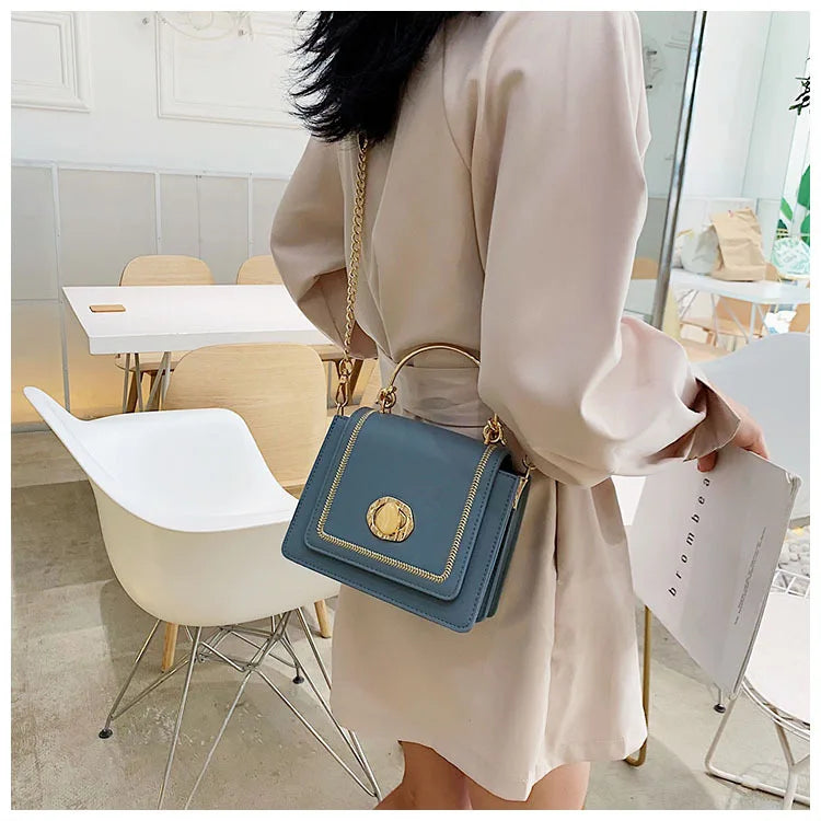 Women's PU Leather Handbags Crossbody Bag Shoulder Bag Solid Bolsos De Noche