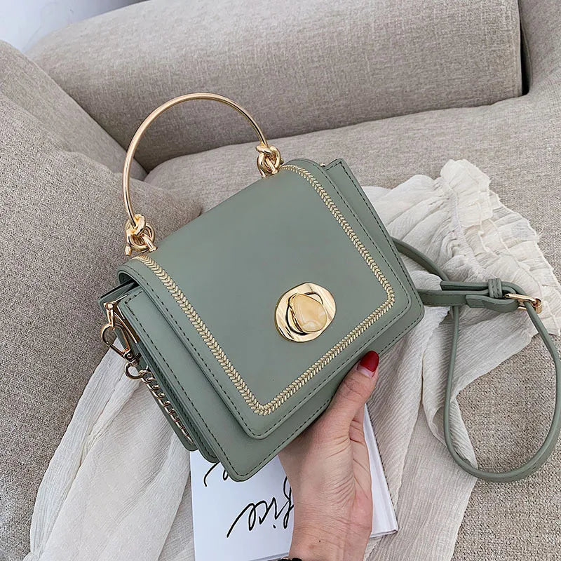Women's PU Leather Handbags Crossbody Bag Shoulder Bag Solid Bolsos De Noche
