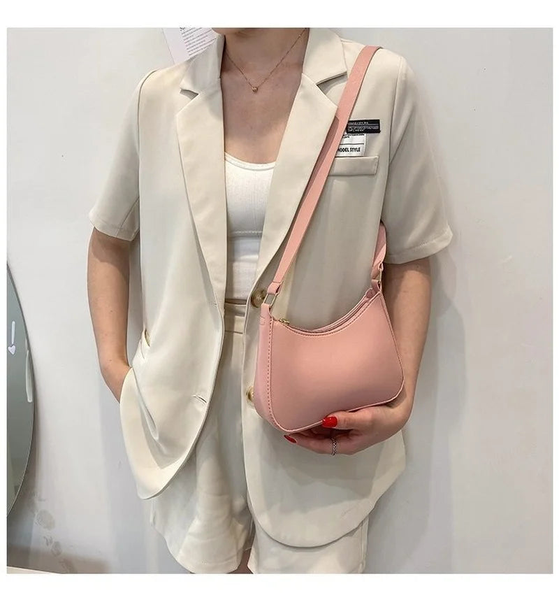 Women's Small Square Shoulder Bag Armpit Tote Bag Mochilas