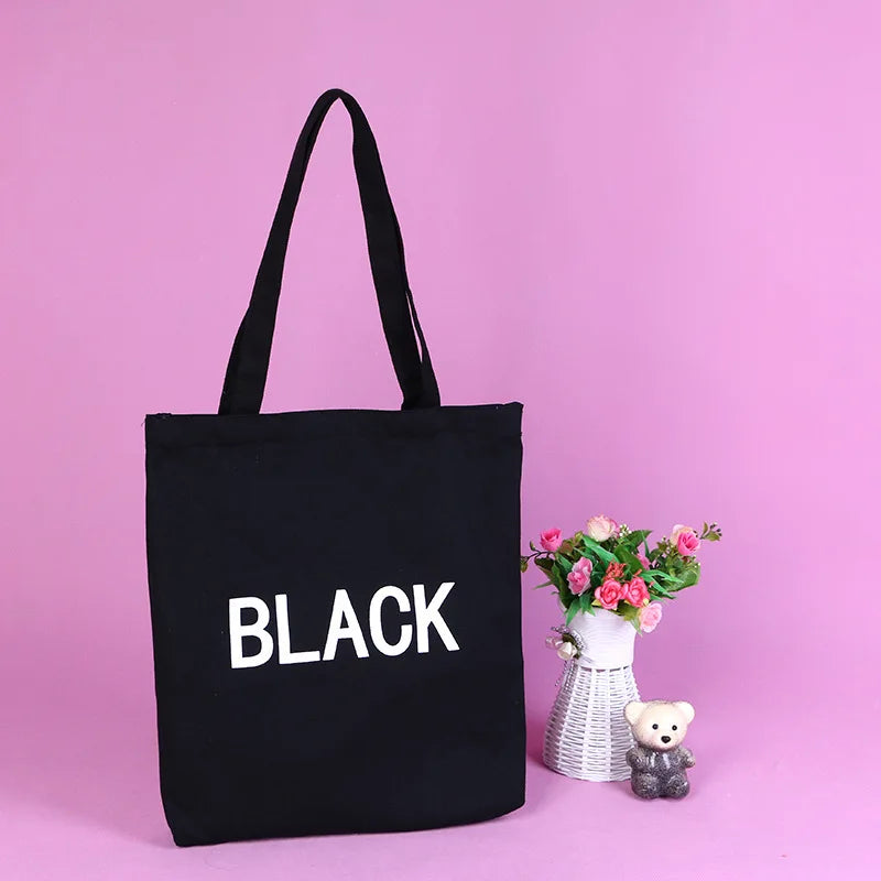 Canvas Shoulder Bag Handbag Shopper Bookbag Large Capacity Tote Bag