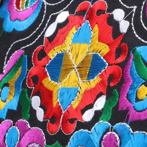 Vintage Ethnic Shoulder Bag Embroidery Tassel Handbag