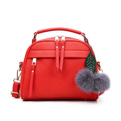 Hair ball shoulder bag for women