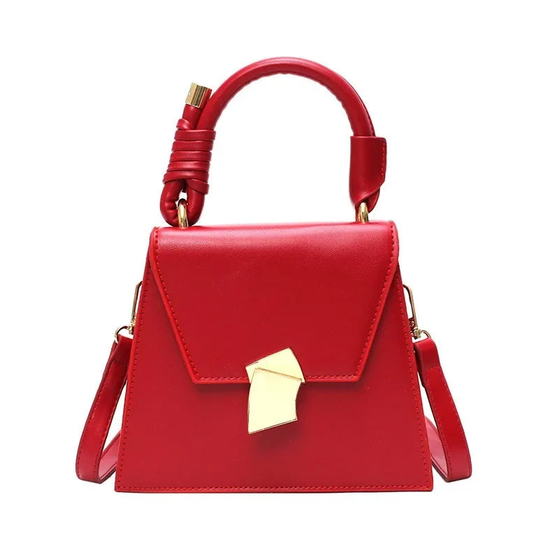 Women PU Leather Shoulder Bag Solid Lady Messenger Tote Bag Large Capacity
