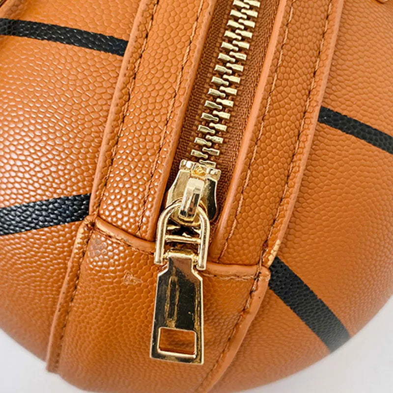 Pink Basketball Bag for Women Chain Hand Bags Shoulder Crossbody Purse