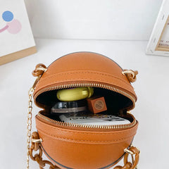 Pink Basketball Bag for Women Chain Hand Bags Shoulder Crossbody Purse
