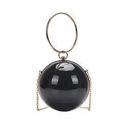 Acrylic Transparent Crossbody Bag Women Party Evening Purse Ring Handle Handbag