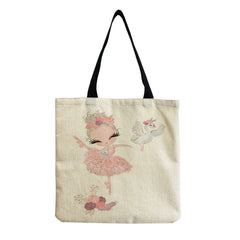 Ballet Reusable Shoulder Bag Eco Foldable Shopping Handbag