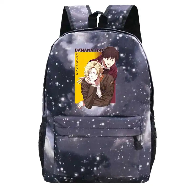 Banana Fish Anime Women's Backpack Preppy Style School Bag